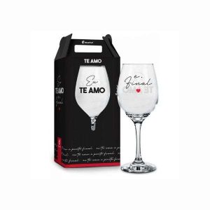 Taça p/ Vinho Eu Te Amo Brasfoot