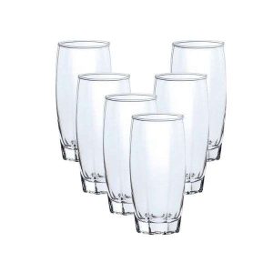 Conjunto de Copos Flórida Vermelho Praticasa c/ 6 Un