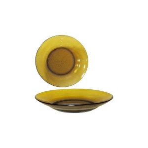 Prato Fundo Liso Âmbar Original Glass