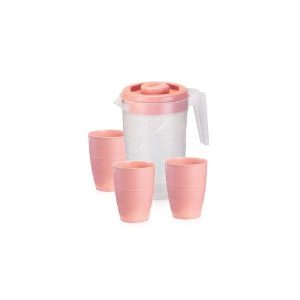 Conjunto Jarra 2 lt c/ 3 Copos 420ml Rainha