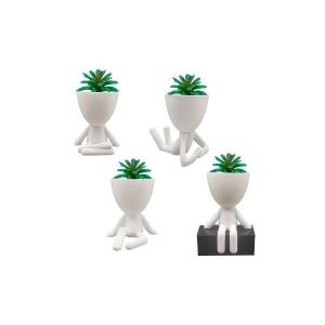 Vaso p/ Suculenta Artificial Bob Cachepot