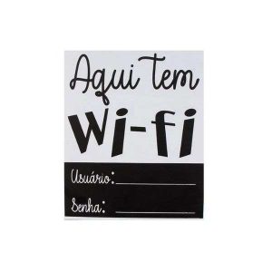 Placa Decorativa Wi-fi