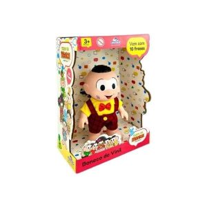 Boneco Cascão c/ 10 Frases Turma da Mônica Adijomar