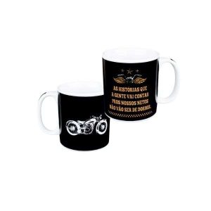 Caneca de Porcelana 320ml Motos