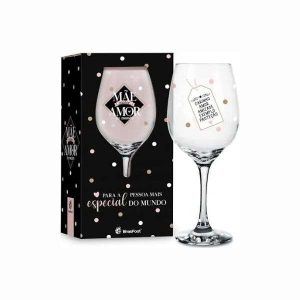 Taça p/ Vinho Mãe Maior Amor do Mundo Brasfoot