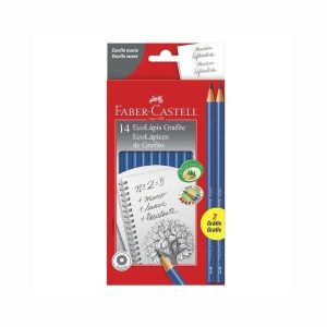 Lápis Grafite HB nº 2 Faber-Castell 14 Un