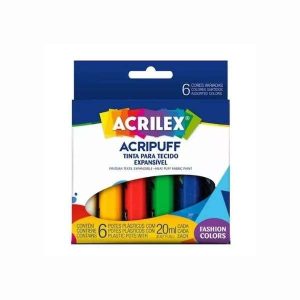 Tinta Acripuff 6 Cores 20ml Acrilex