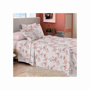 Jogo de Cama Super Cotton Estampado 4 pçs c/ Elástico Casal Camesa
