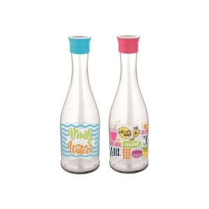 Garrafa de Vidro c/ Tampa Automática 1 Lt