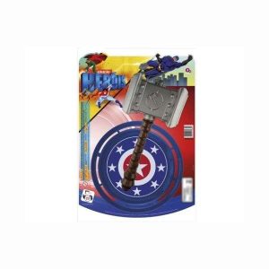 Martelo e Escudo Coleção Heróis Pica Pau