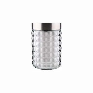 Pote de Vidro c/ Tampa de Inox 1100ml