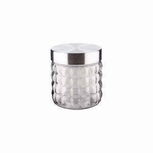 Pote de Vidro c/ Tampa de Inox 700ml