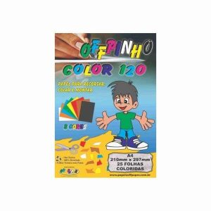 Color Set A4 Liso 120g/m² Offpinho 25 fls 8 Cores
