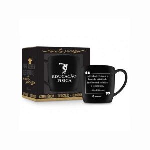 Caneca de Porcelana 360ml Educação Física Brasfoot