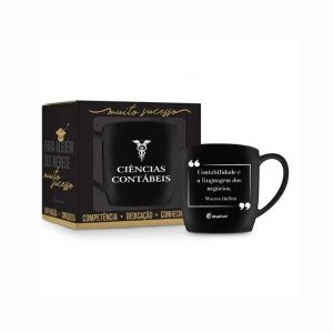 Caneca de Porcelana 360ml Ciências Contáveis Brasfoot