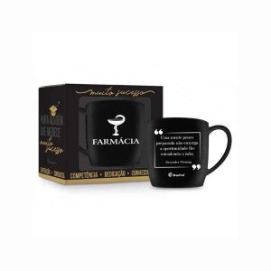 Caneca de Porcelana 360ml Farmácia Brasfoot