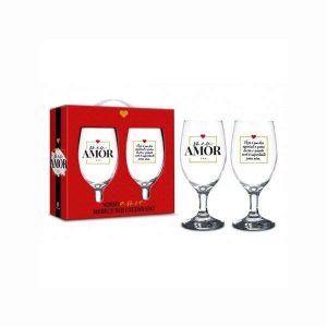 Conjunto de Taças de Cerveja Meu Amor Brasfoot