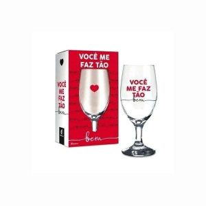 Taça p/ Cerveja Você Me Faz Tão Bem Brasfoot