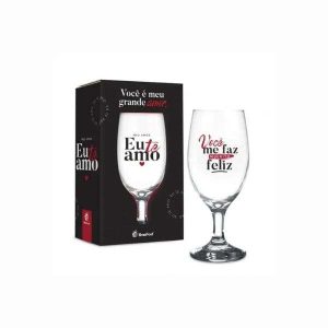 Taça p/ Cerveja Meu Amor Eu Te Amo Muito Brasfoot