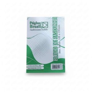 Bloco de Rascunho s/ Pauta 1/8 Página Brasil