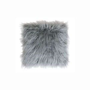 Capa p/ Almofada Peluda Cinza FWB