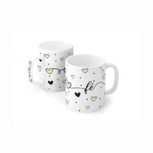 Caneca de Porcelana 320ml Fé