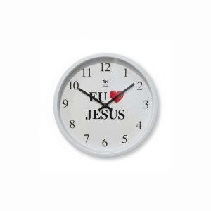 Relógio de Parede Eu Amo Jesus YN Clock