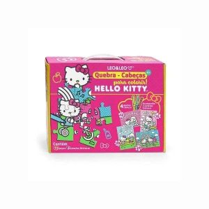 Quebra-Cabeças p/ Colorir Hello Kitty Leo&Leo