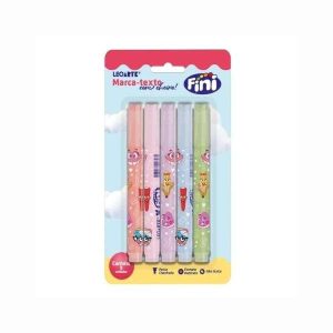 Marca Texto Fini 5 Cores LeoArte