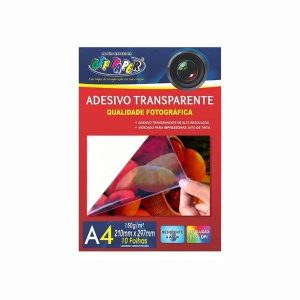 Folha Adesiva p/ Impressão A4 150g/m² 10 fls
