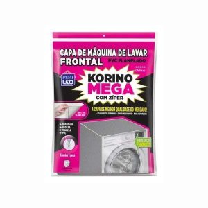 Capa p/ Máquina de Lavar Frontal Flanelada c/ Zíper PlastLeo