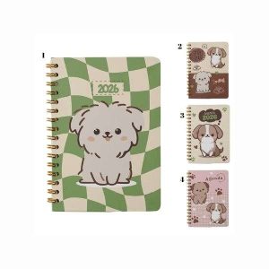 Agenda 2026 Espiral Dog Fofinho Pequena