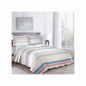 Colcha Evolution Patchwork Queen 3 pçs Camesa