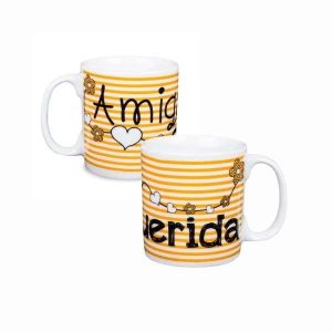 Caneca de Porcelana 320ml Amiga Querida