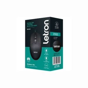 Mouse USB Black Rat Letron