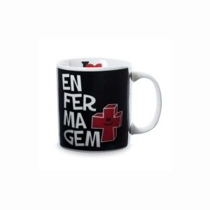 Caneca de Porcelana 320ml Enfermagem