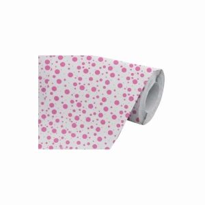 TNT Fantasia Bolinhas Rosa 1 Metro