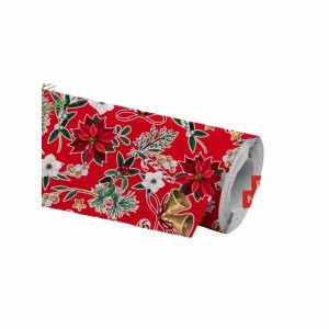 TNT Fantasia Flores Natalinas Vermelhas 1 Metro