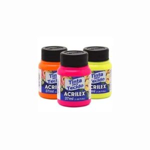Tinta p/ Tecido 37ml Fluorescente Acrilex