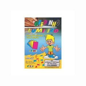 Color Set A4 Lumi Color Offpinho 120g/m² 25 fls 5 Cores
