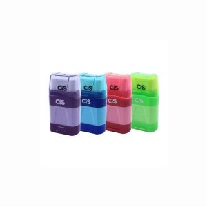 Apontador Duplo c/ Borracha Cis