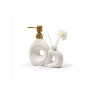 Jogo de Banheiro de Porcelana Amigold