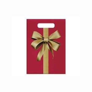 Sacola Boca de Palhaço Decorada Laço 20x30cm c/ 25 Un