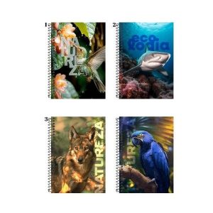 Caderno Espiral 20 Matérias Nature 320 fls Smart