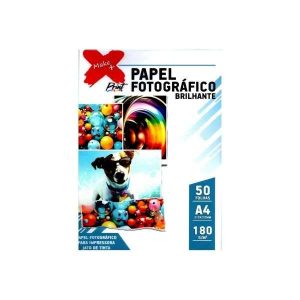 Papel Fotográfico Brilhante A4 50 fls 180g/m²