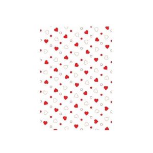 Saco de Celofane Coração 20x29 c/ 50 Un