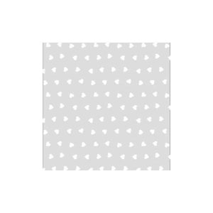 Saco de Celofane Coração Branco 20x29 c/ 50 Un