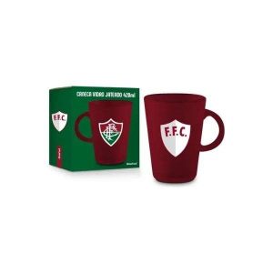 Caneca de Vidro Jateado 420ml Fluminense Brasfoot