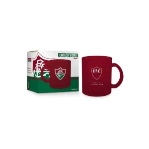 Caneca de Vidro Diamond 300ml Fluminense Brasfoot