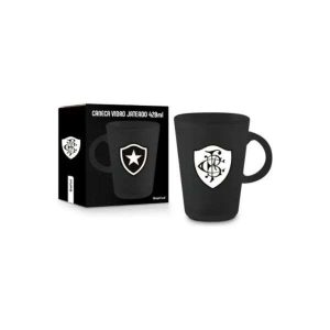 Caneca de Vidro Jateado 420ml Botafogo Brasfoot